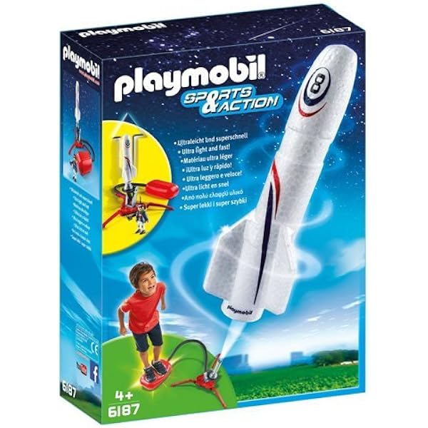 PLAYMOBIL - Cohete con propulsor (61870): Amazon.es: Juguetes y juegos