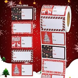 Outus 500 Pieces Christmas Tags Christmas Santa