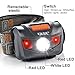 Headlamp LED Headlight 4 Mode Outdoor Flashlight Torch with Dimmable White Light Steady Red Light Adjustable and Water Resistant for Camping Hiking Walking Reading and More (3AAA Batteries Included)