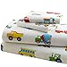 Wildkin 100% Cotton Twin Sheet Set – Soft & Cozy Bed Sheets - Trains, Planes, and Trucks
