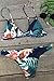 CUPSHE Women's Floral Printing Triangle Splicing Bikini Set (L) Green