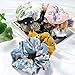 Hair Scrunchies Chiffon Flowers Elastic Hair Bands Scrunchy Hair Ties Ropes Scrunchie for Women or Girls Hair Accessories (12 Colors)