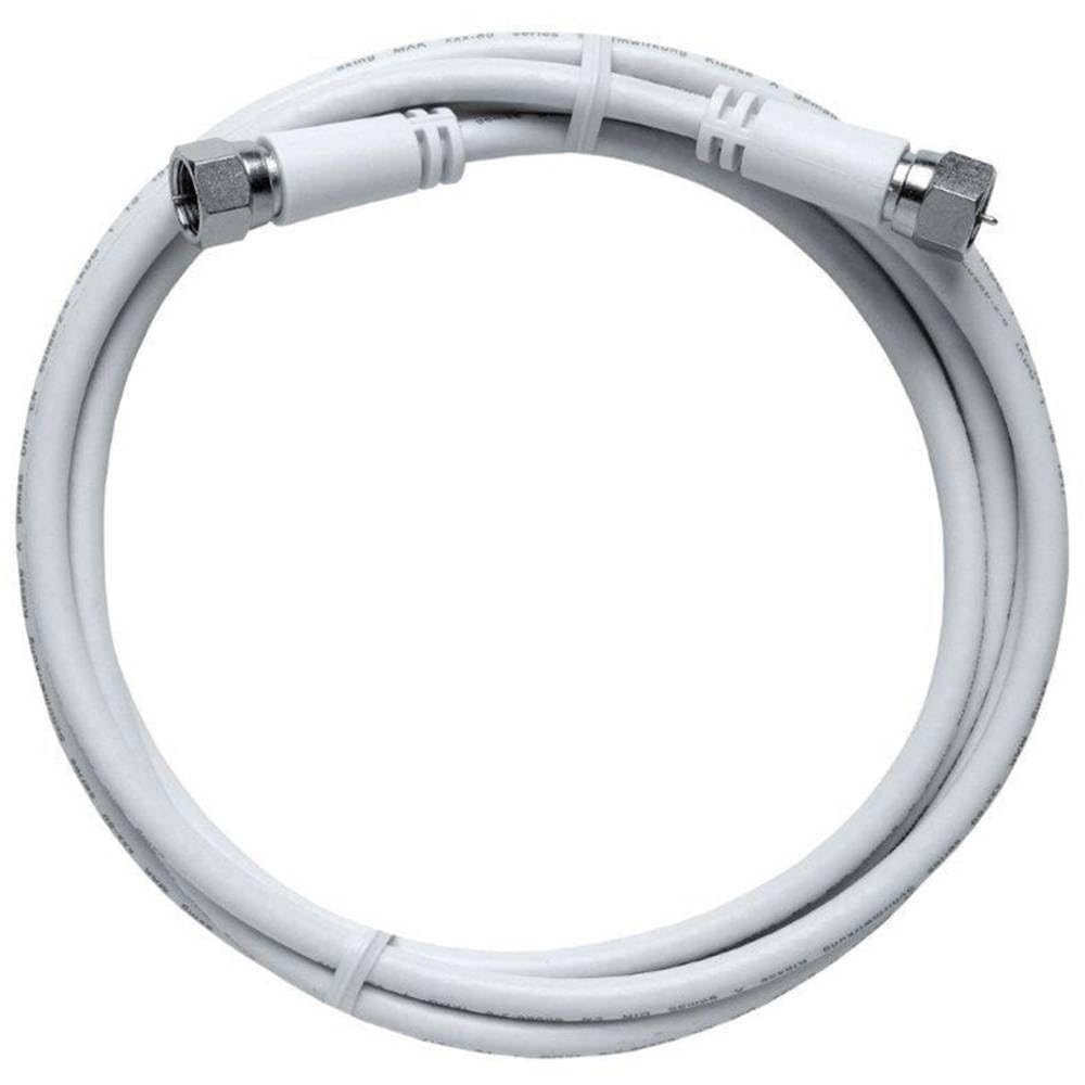 Axing MAK 350-80 coaxial modem cable high shielded with F-plugs F-connectors 3.5 m white