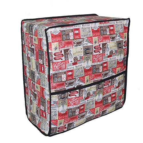 Sewing Machine Cover,Sewing Machine Cover and Carrying Case, Dust Cover Protector That Fits Most Standard Brother & Singer Machines, Collapsible with Storage Pocket TFC490