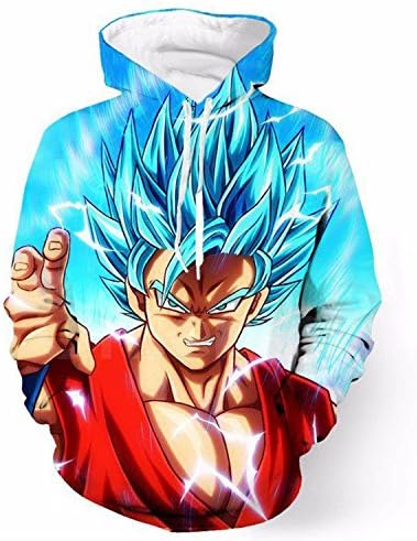 Anime Dragon Ball Z Hoodies 3d Funny Cartoon Hoodies Pullovers Sweatshirts Sweatshirt 18 XXXL