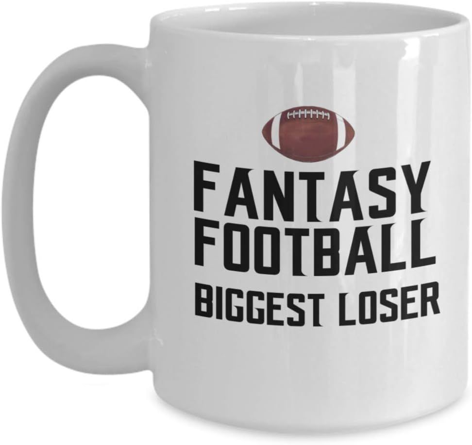 Fantasy Football Biggest Loser Coffee Mug - Gag Gift for Fantasy Football Player