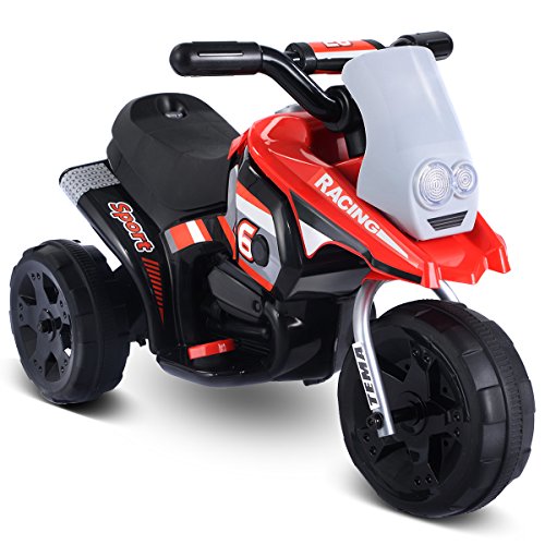 Costzon Products Kids Ride On Motorcycle 6V Toy Battery Powered Electric 3 Wheel Power Bicycle Electric Toy