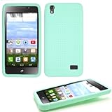 Huawei Vision 3 LTE Case, Slim Gel Cover Case Teal + Screen Protector
