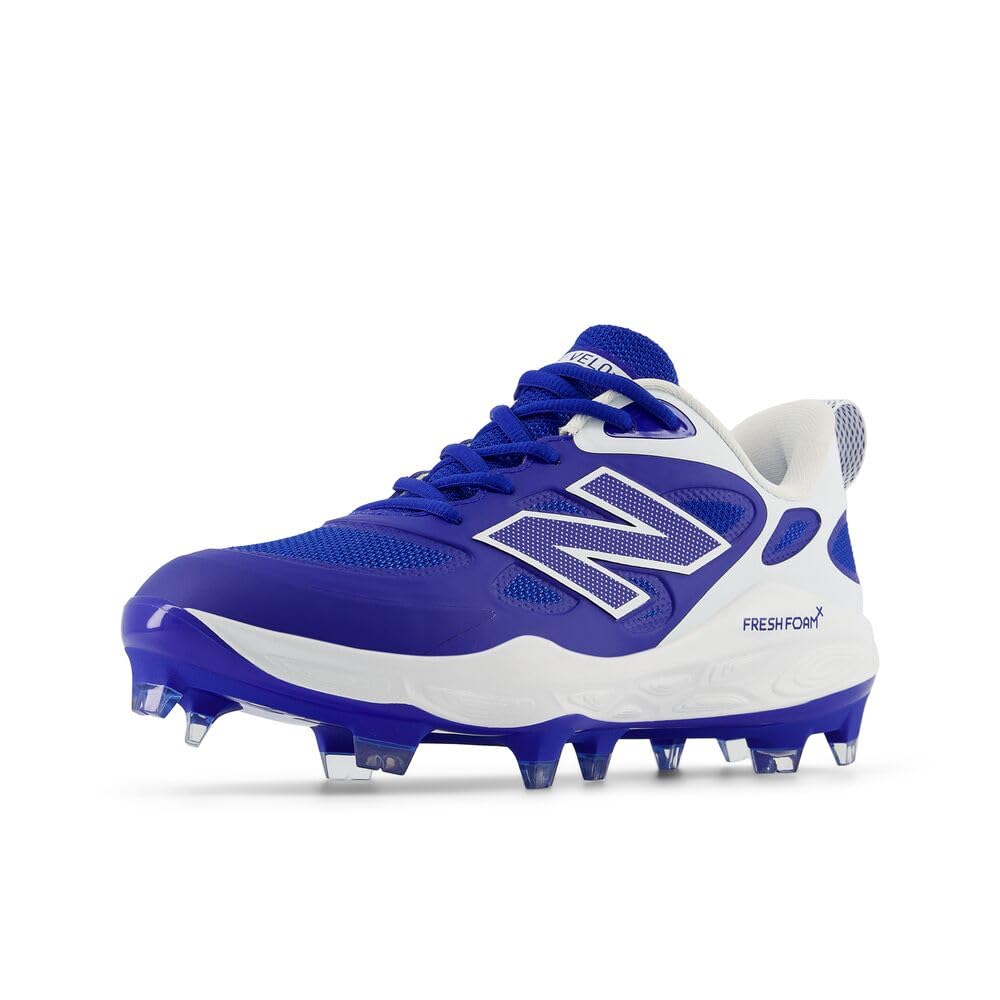 Photo 1 of New Balance Women's Fresh Foam Velo V4 Molded Softball Shoe, Team Royal/White, 9