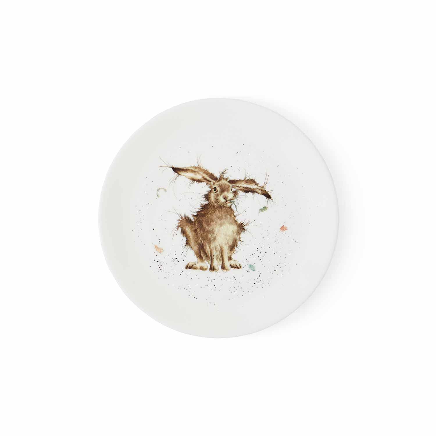 Portmeirion Wrendale Coupe Plate - Hare Brained (Hare), Multi Coloured