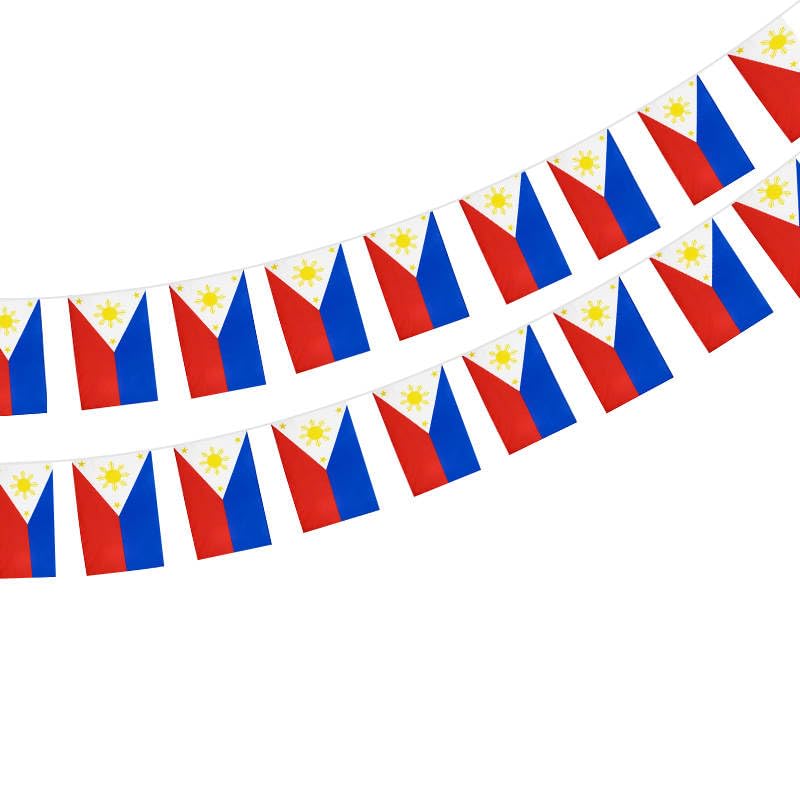 Philippines Flag 40 Pack 5.5 x 8.25 Inch Philippines Flag, Philippines Garland, Philippines Pennants, National Flag European Flags