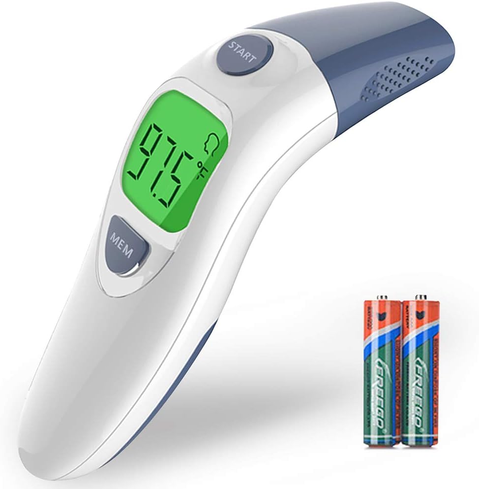 【2019 Upgraded】Baby Thermometer, URWILL 3-in-1 Medical Forehead and Ear Thermometer, Infrared Digital Temporal Thermometer for Fever, Clinical Instant Thermometer Suitable for Baby, Toddler and Adults