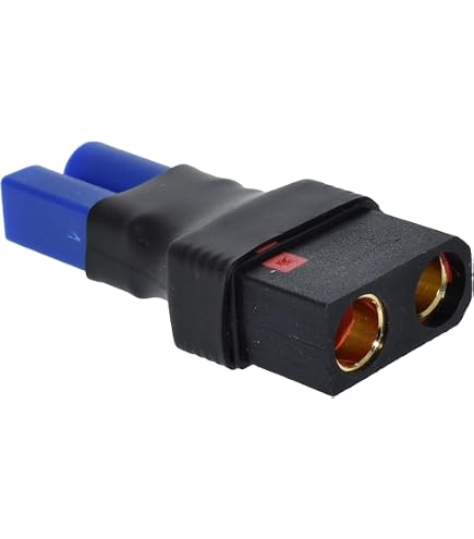 1 Paio Adattatori QS8-EC5 - Da QS8 Maschio A EC5 Femmina E Viceversa Per Batterie Lipo RC, Drone, Auto E Barca