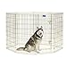 MidWest Homes for Pets Folding Metal Dog Exercise Pen, Indoor/Outdoor Playpen with Door, 16 Sq Feet of Play Space, 48-Inches Tall, Gold Zinc
