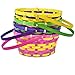 12 Round Woven Bamboo Easter Baskets- Bright with Handle Grass and Egg Stuffers for Kids Party Favor Supplies Decorations by Gift Boutique