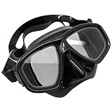 Scuba Choice Scuba Choice Black Diving Dive Snorkel Mask Nearsighted Prescription RX Optical Corrective Lenses, -3.0