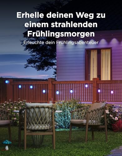 Govee RGBICW Outdoor Fairy Lights, 30 m, IP66 Waterproof, Works with Alexa and Google Assistant, App Control, 111 Scene Modes, Outdoor Fairy Lights for Balcony, Garden, Party Decoration