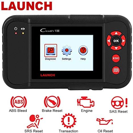 Launch Creader VIII ABS SRS EPB SAS OBDII Scan Diagnostic Tool Car Code Reader X431