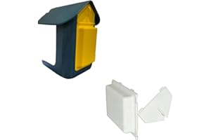 Plus Extended Food Hopper for Bird Buddy, Third-Party Accessory with Sliding Lid, Doubles Feeder Capacity with Weather Resist