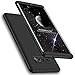 Wellerly Galaxy Note 8 Case, 3 in 1 Ultra Slim Hard PC Premium Case Hybrid Anti Fingerprint Scratches Soft Grip 360 Degree Full Body Protection Cover for Samsung Galaxy Note 8 (Black)