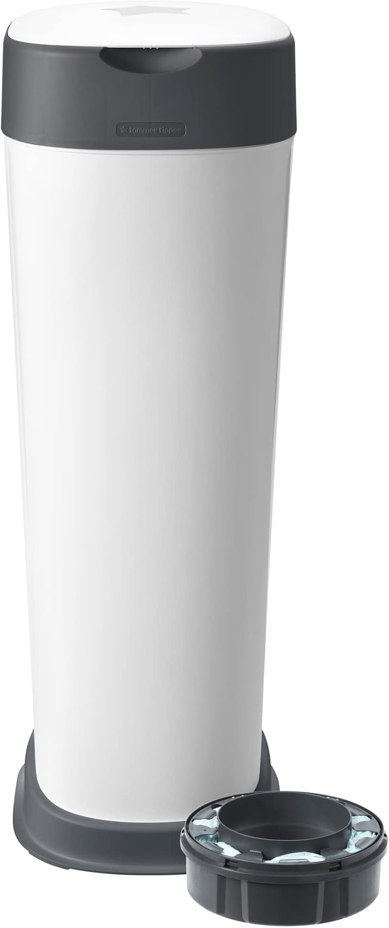 Tommee Tippee Twist and Click XL Nappy Bin White with Refill Cassette