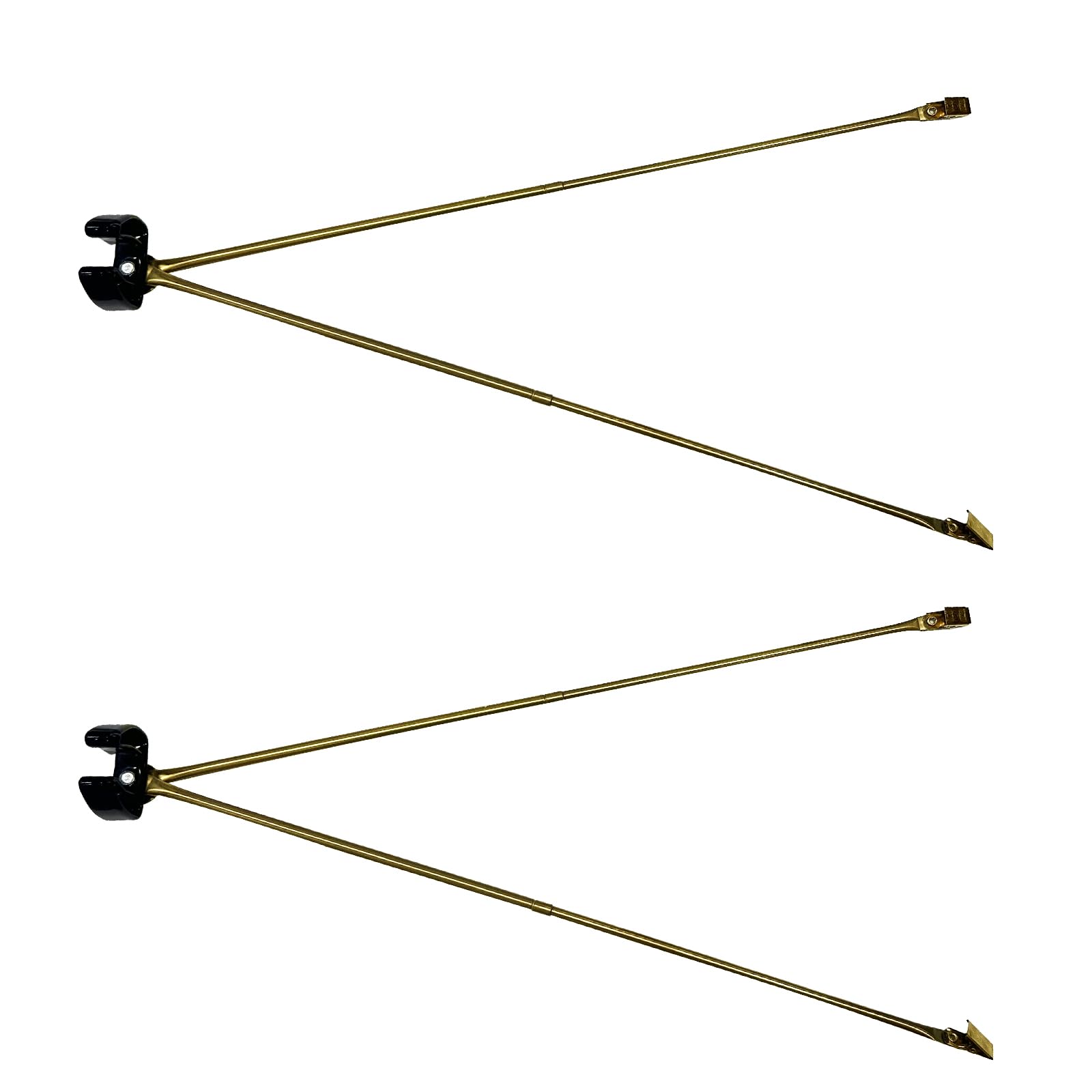 Photo 1 of AMZFLAG 2 Pack of Flag Spreaders for Indoor Flag Pole, Gold Large Indoor Flagpole Spreader 50 cm/19.5 inch Metal for Flag Display