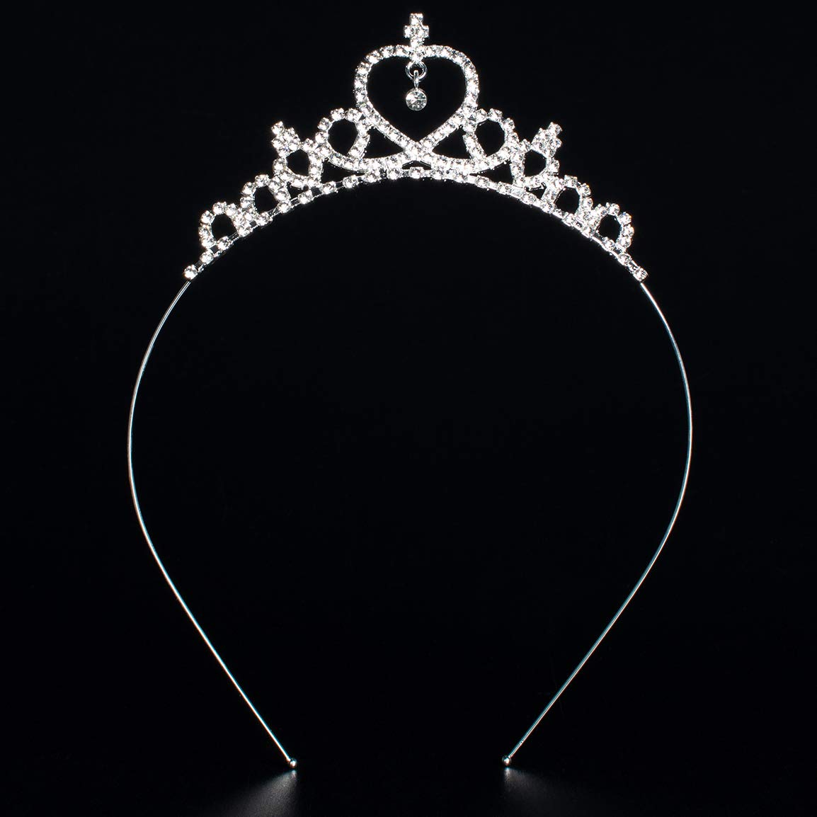 Girls Princess Crystal Tiara Crown For Birthday Party(Style1) : Beauty