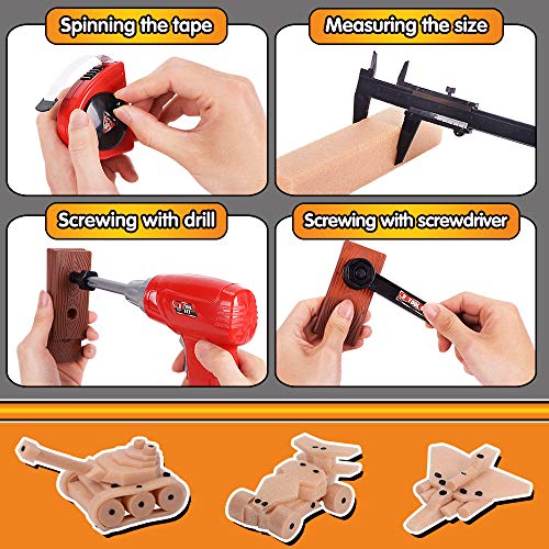 NextX Tool Toys With Eletric drill, Construction Toys, STEM Educational Pretend Play, 69 Realistic Tools & Accessories For Boys Toys Girls Toys