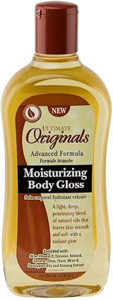 Africa's Best Ultimate Organics Moisturizing Body Gloss 355ml 12oz Dry Ashy Skin view 1