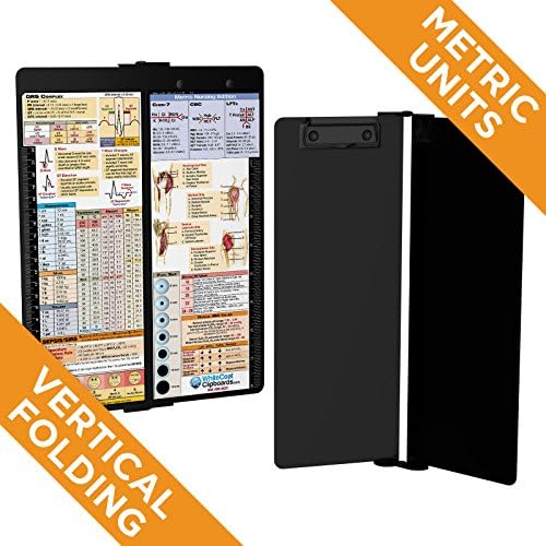 ​Whitecoat Clipboard - Vertical - Blackout - Metric Nursing Edition