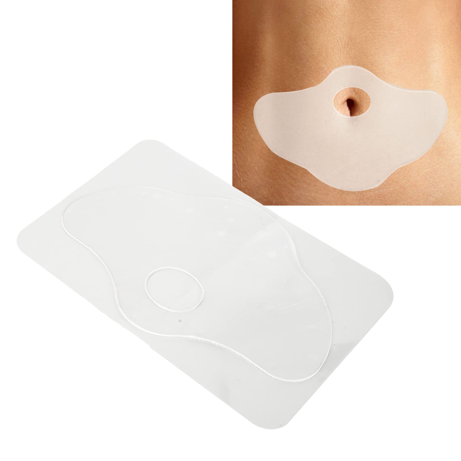 Silicone Stretch Mark Patch,Anti Wrinkle Belly Silicone Pad, Scar Repair Patch, Reusable Silicone Wrinkle Patches, Postpartum Obesity Pregnancy Marks Repair