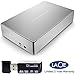LaCie Porsche Design 5TB USB-C Desktop Hard Drive, Silver STFE5000101 / STFE5000100 Memory Card Reader