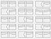 13x New Clear Acrylic Wallet Pattern Stencil Template Set Leather Craft DIY Tool