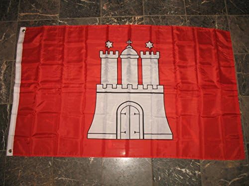 3X5 Hamburg German Germany Super-Poly Flag 3'X5' Banner