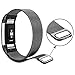 Vancle Fitbit Charge 2 Band, Milanese Stainless Steel Metal Replacement Accessory Bracelet Strap with Magnet Lock for Fitbit Charge 2 (No Tracker) (Black, Large)