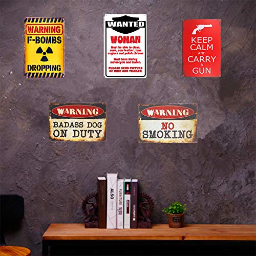 DoubleWood Wanted Woman Motorcycle Funny Metal Sign Novelty Garage Biker Bar Wall Decor (Wanted Woman)