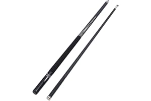 Diydeg Carbon Fiber Pool Cue Stick, 58in Billiard Cue Sticks Low Deflection Pool Sticks with 3/8 8 Pin Joint and 12.5mm Tip T