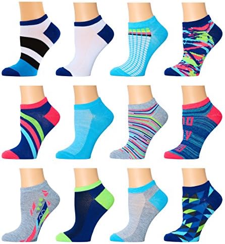Top Step Women's No Show Athletic Socks - 12 Pack