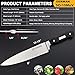 Steinbrucke Forged Chef Knife Pro Kitchen Knife 8 inch German 5Cr15Mov Stainless Steel Blade & Hand Polished Ergonomic Handle - Finger Guard, Dishwasher Safe