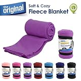 Cloudz Fleece Travel Blanket - Deep Purple