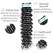 Aatifa Lace Rosa Brazilian Virgin Hair Deep Wave 3 Bundles 100% Unprocessed Natural Color Can Be Dyed and Bleached, (22/24/26 Inch)