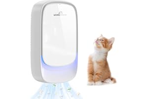 Morrerfresh Cat Litter Deodorizer – 99% Odor Eliminator for Strong Pet Odors, Plug In Negative Ion Air Purifier for Litter Box, Home, Kitchen, Bathroom, Ozone-Free & Quiet Portable