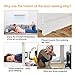 Fixget Door Seal, Under Door Sweep Door Draft Stopper Weather Stripping Door Bottom Seal Rubber Weatherproof Seal + Window Seal for Cracks & Gaps, 2 Width X 35.8 Length Inch, 2 Seals (B)