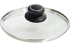 7 Inch Pot Lid Tempered Glass Pan Lids - Oven Safe Replacement Glass Lid for 7" Frying Pan Wok Pot Skillet, Clear
