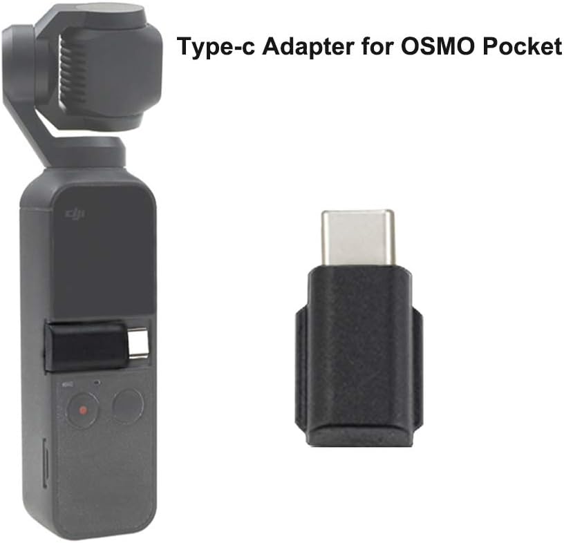 RCstyle OSMO Pocket to Type-c Adapter Connector Replacement Parts Compatible with DJI OSMO Pocket & Android Smart Phone