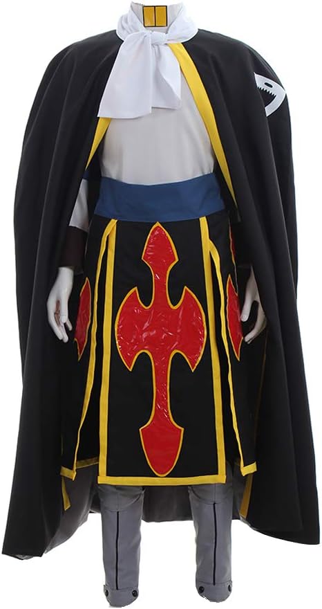 DUNHAO COS Men's Anime Fairy Tail Rogue Cheney Uniform Suit Cosplay Costume