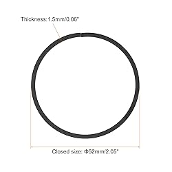 uxcell Piston Ring Set, 2Pcs 52mm x 1.5mm Standard