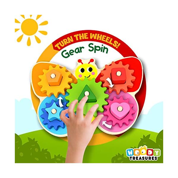 Wooden-Toys--Butterfly-Gear-Game-Wooden-Toy-for-Toddlers--Educational-Sorting-Game-with-Turning-Wheels--Non-Toxic-and-Safe-Materials--Learn-Colours-and-Shapes-Great-Gift-for-Girls-and-Boys Wooden Toys – Butterfly Gear Game Wooden Toy for Toddlers – Educational Sorting Game with Turning Wheels – Non-Toxic and…