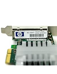 HP 436431   001 nc364t Quad Port Gigabit Ethernet Adapter   Tabla tiene cuatro puertos RJ45 10 100 1000mb externos   Funciona con una ranura (o Full Altura) x4 PCIe de perfil bajo