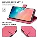 Galaxy S10+ Plus Wallet Case, TUCCH S10 Plus Case, PU Leather RFID Blocking Flip Case with Card Slot, Stand Holder Slim Book Cover Compatible with Galaxy S10 Plus (6.4 inch 2019) - Hot Pink